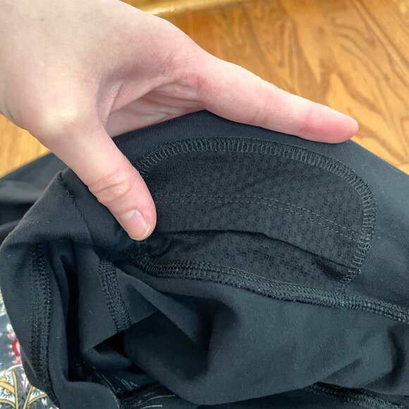 PATAGONIA Pliant Pants Solid Black Geometric Waistband Pull On Active Yoga Pants - Picture 10 of 16